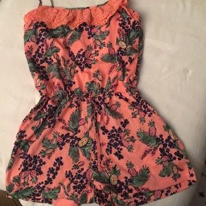 Hawaiian print Romper